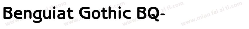 Benguiat Gothic BQ字体转换
